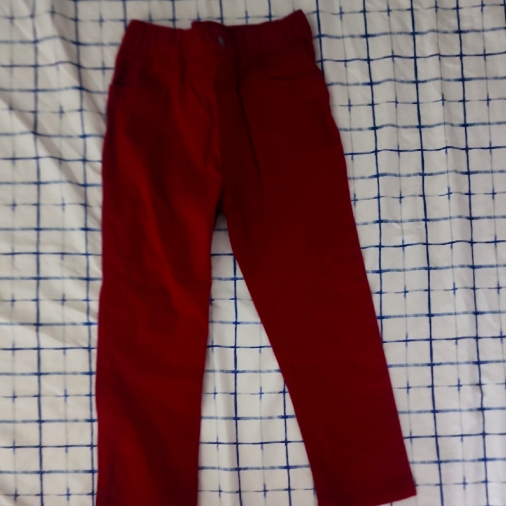 Boys red/burgundy pants